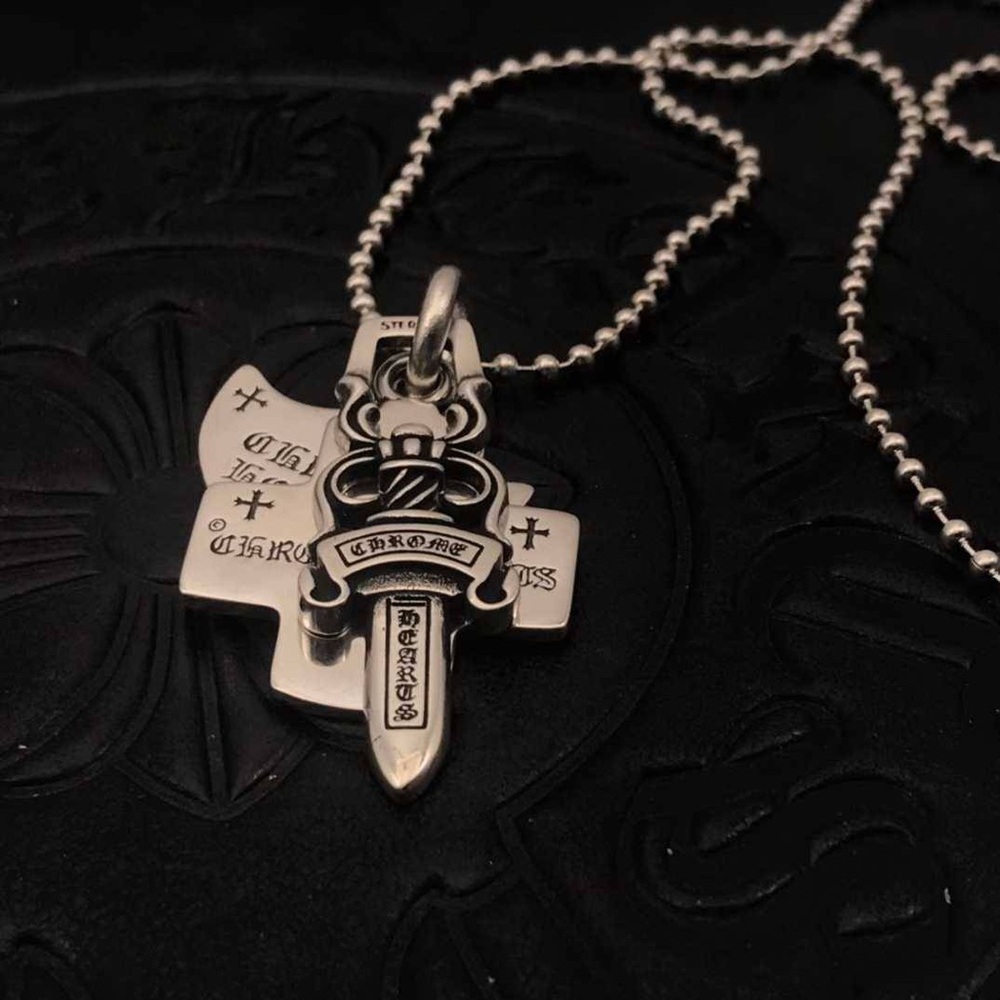 Chrome Hearts Sword Necklace S925 Silver - Picture 7 of 10